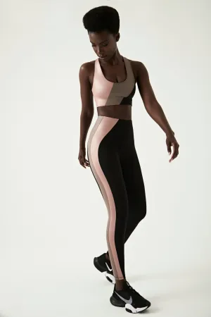 Finn Blocked Legging, Black