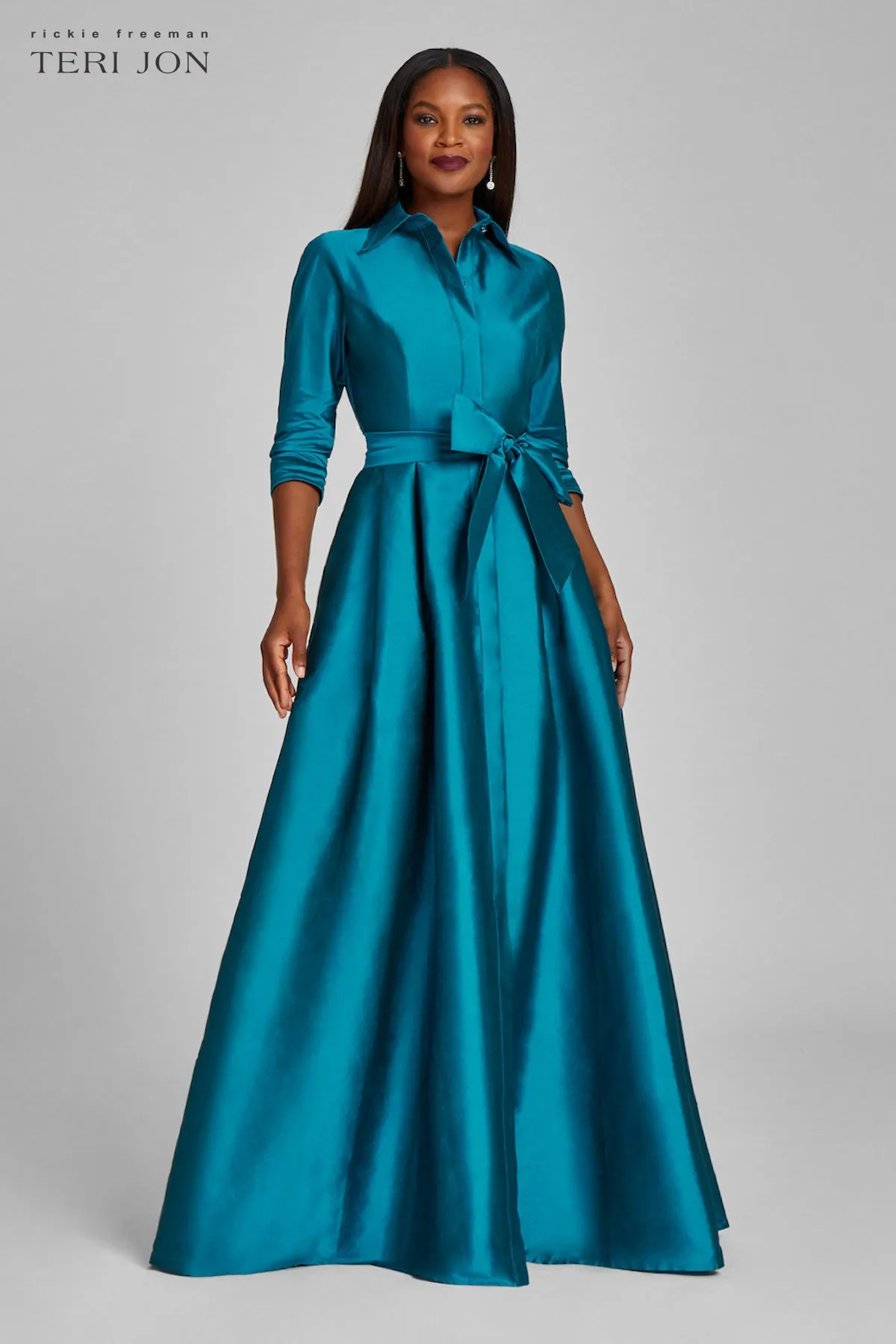 Taffeta Shirt Waist Gown