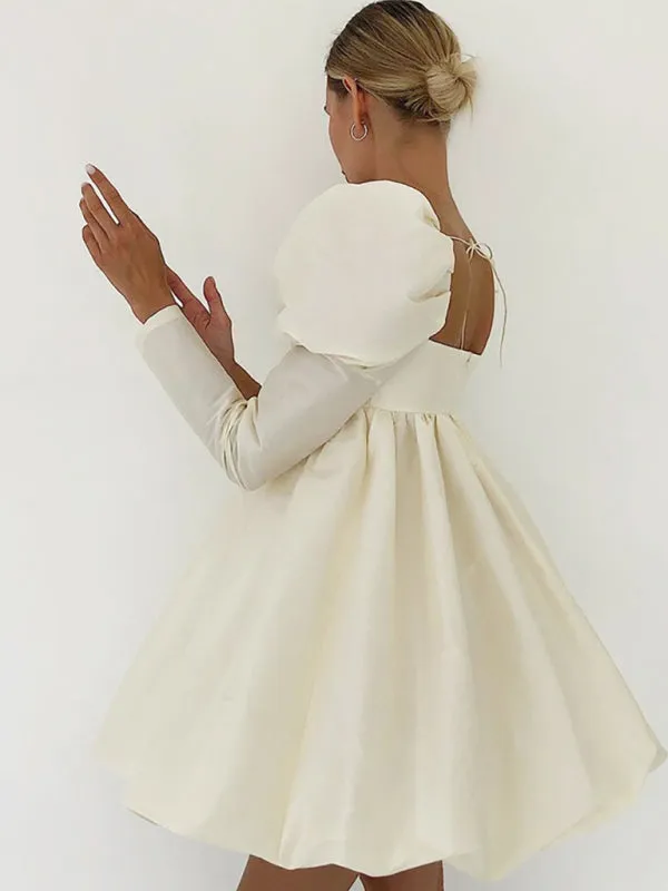 Women's Cottage Puff Babydoll Dress